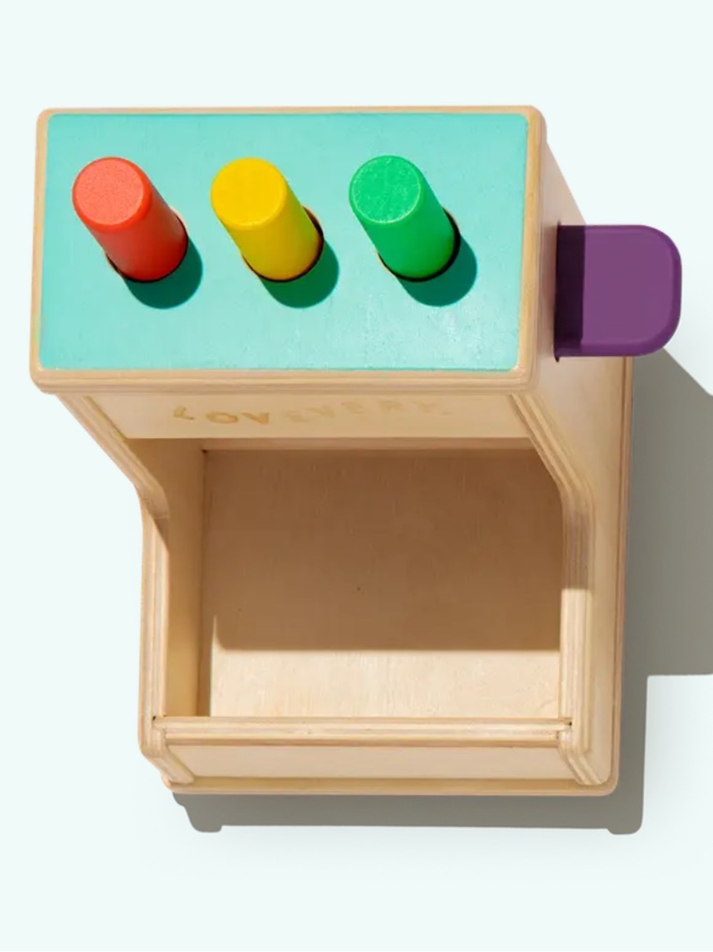 LOVEVERY Wooden Peg Drop from The Thinker Play Kit 11-12 months